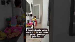 Tamerle Yağmur Hayal Gücü Araba Yapıp Gezdiler .