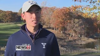 Download lagu Yale's Li Wang ties collegiate golf record with incredible round