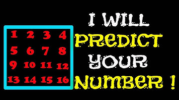 I Will Predict Your Number - Math Trick