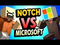 Notch se PELEÓ con Microsoft ¿Qué pasó?