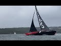 Andoo comanche screaming down sydney harbour in 20kts
