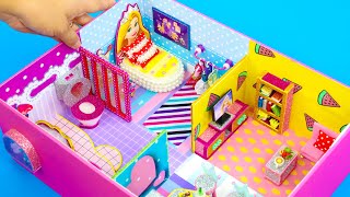 DIY Miniature Rapunzel Dollhouse in a Shoebox