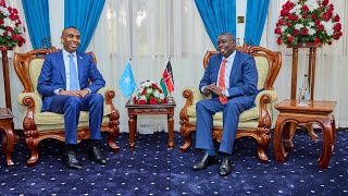 DP Gachagua holds bilateral talks with Somalia's Prime Minister Hamza Barre in Karen!