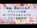 育脳・胎教に良いクラシック音楽BGM　モーツアルトとショパンのピアノ名曲BGM