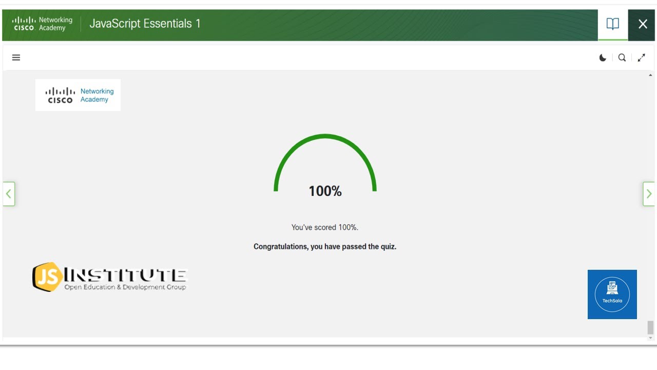 Cisco JavaScript Essential 1 Module 3 Answers | Get 100% Correct ...