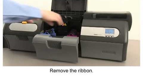 ZXP Series 7 How To Remove the Ribbon Drawer