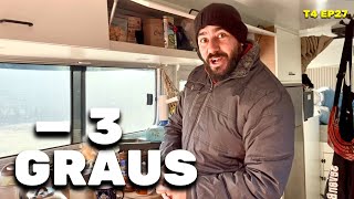 ENFRENTANDO TEMPERATURAS NEGATIVAS no MOTORHOME | o FRIO CHEGOU 🥶T4 Ep27