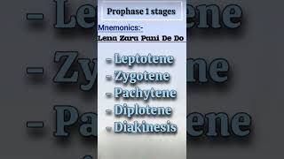 Tricks To Learn Prophase 1 # Biology#