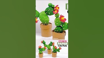 How to make an easy DIY Paper Cactus: Perfect small gift ideas!