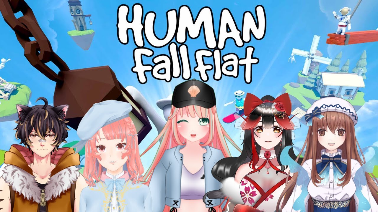 【Human Fall Flat】Tutorial menjadi letoy gaming! Vtuber Indonesia