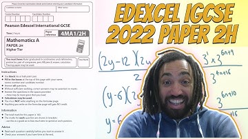 2022 Edexcel IGCSE Maths 2H Walkthrough