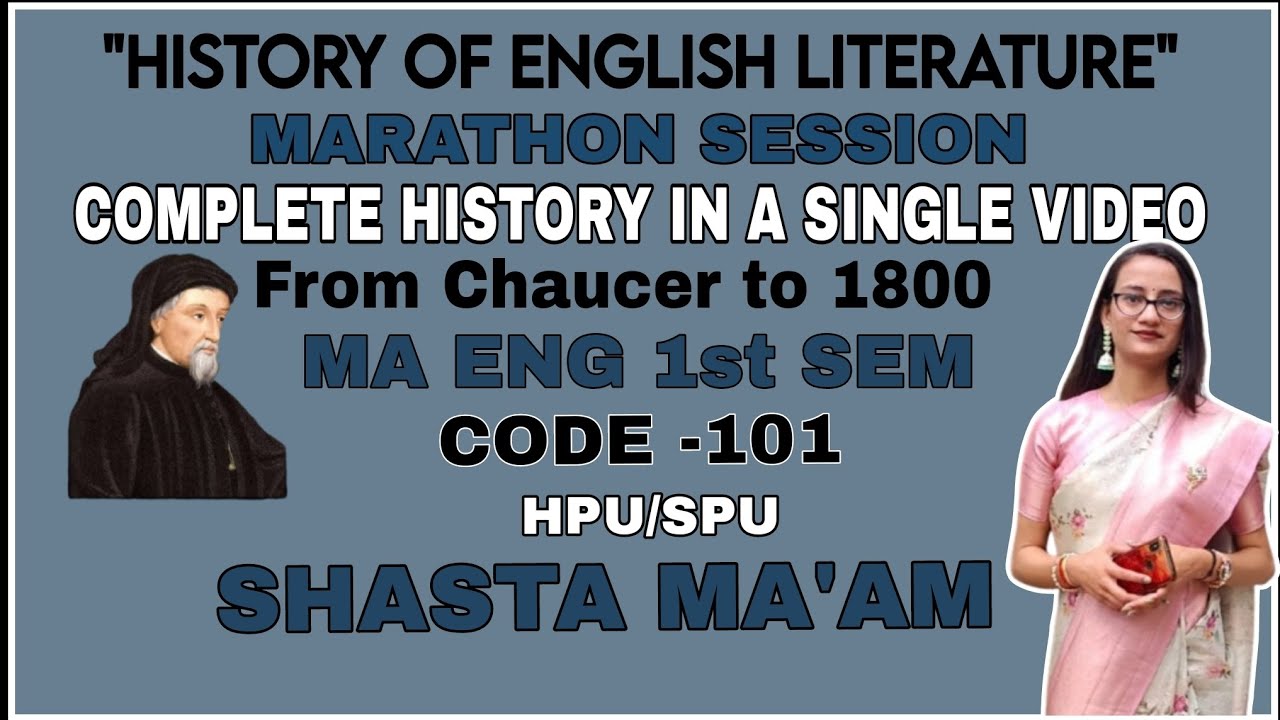 #CompleteEnglishliteraturefromchaucerto1800