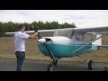 Hand Propping a Cessna 150