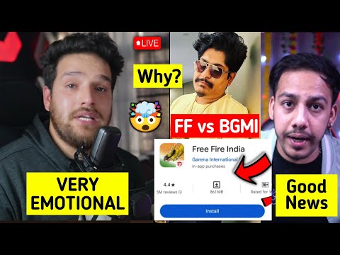 FREE FIRE INDIA GOOD NEWS 🔥, Binzaid Gaming Very Emotional 😭, Free Fire vs BGMI Live Reply 😡