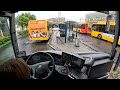 Bus Driver POV Driving Out Of Roskilde In Rush Hour Bus Driver POV Driving Out Of Roskilde In Rush Hour