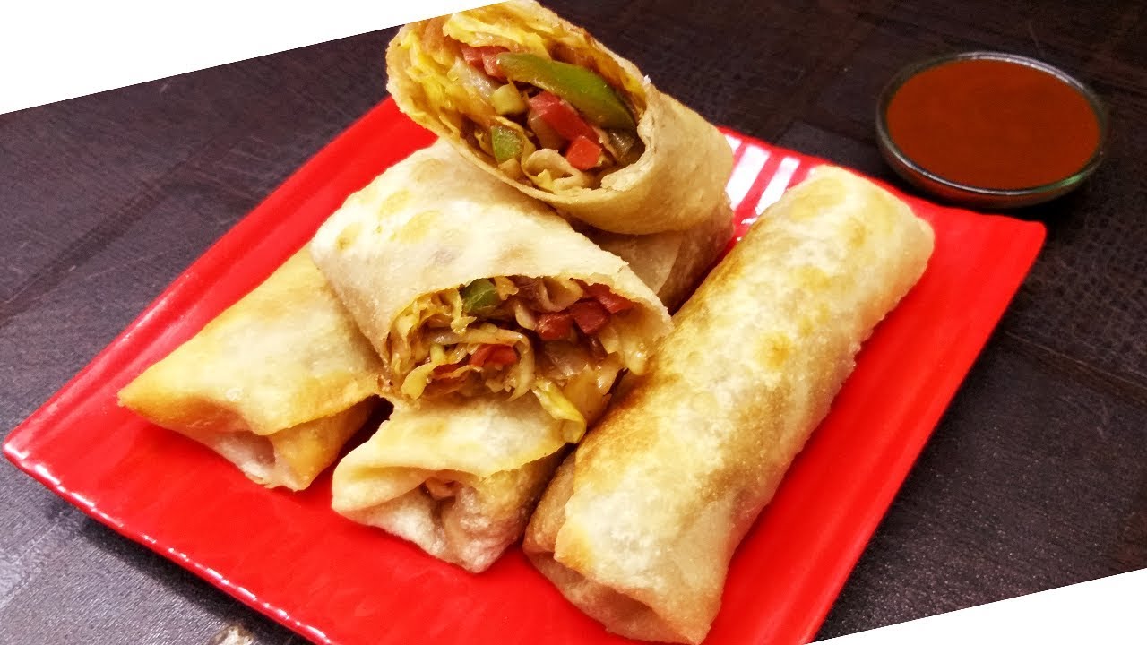 क्रिस्पी सूजी के वेज रोल कैसे बनाये |(Step by step)Spring Rolls Recipe/Sheets Using Suji|Nasta/Snack - YouTube