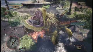 Monster Hunter World  The Greatest Jagras ramming a Deviljho and eats my friend