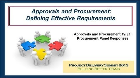 Approvals and Procurement Part 4: Panel Q & A - A PSP Forum