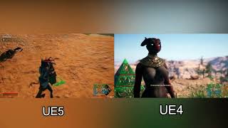 Carnal Instinct UE4 and UE5 comparation, Gameplay