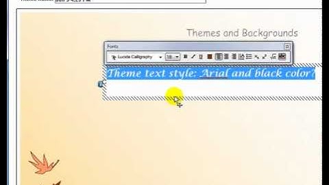 Creating and Applying Themes