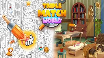 Triple Match World (by UNICO STUDIO) IOS Gameplay Video (HD)