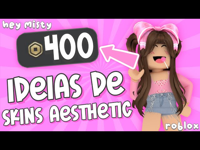 Ideias de SKINS (Roblox) 💗 Gastando 400 robux