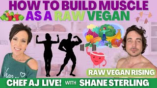 How To Build Muscle As A Raw Vegan | Chef AJ LIVE! with Shane Sterling of Raw Vegan Rising