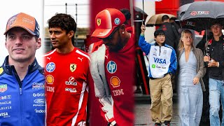 Max Verstappen & more F1 Drivers arrive in heavy rain in Zandvoort on Sprint Qualy day | Paddock BTS