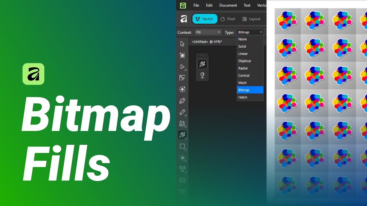 How to Fill a Shape with a Bitmap Image Pattern in Affinity | Quick and ...