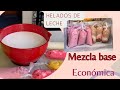 MEZCLA BASE PARA HELADOS DE LECHE EN VERSION ECONOMICA