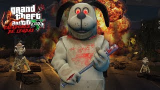 A LENDA DO URSO DE PELUCIA ASSOMBRADO!! GTA 5 Caçadores de LENDAS screenshot 2