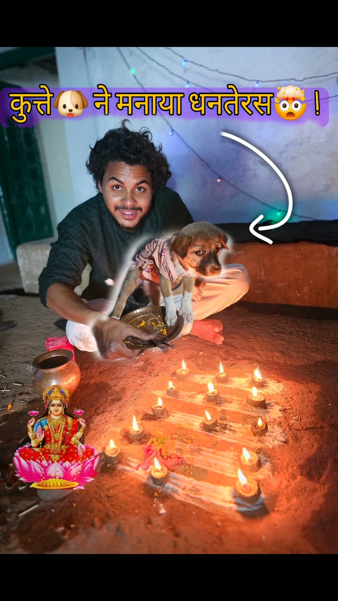 कुत्ते?ने मनाया धनतेरस?! #diwalicomedy #dog