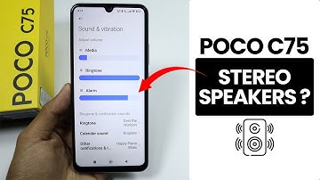 Does Poco C75 Have a Dual Stereo Speaker?