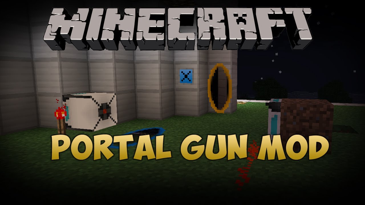 Майнкрафт portal gun