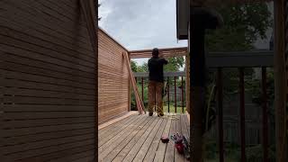 How to build - Cedar Horizontal privacy screen on the deck