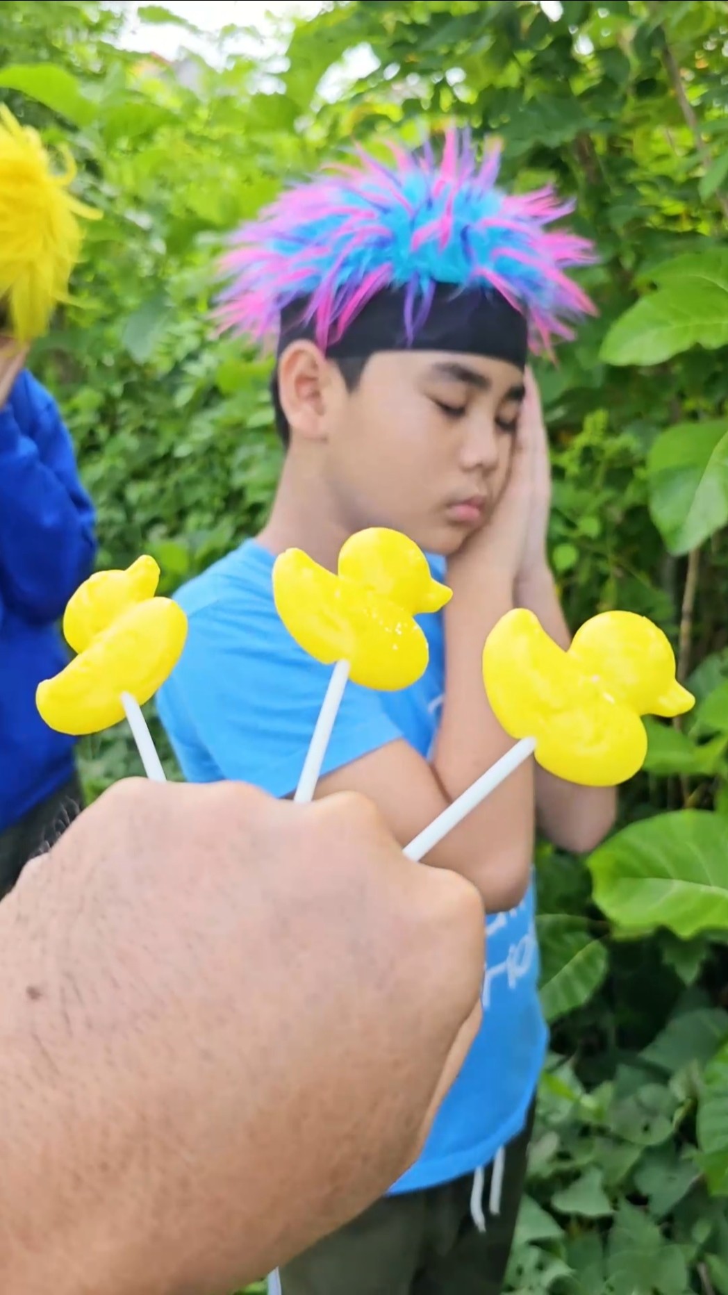 Sharing duck candy