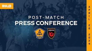 RIFC vs Phoenix Rising Post Match Presser | April 26, 2024