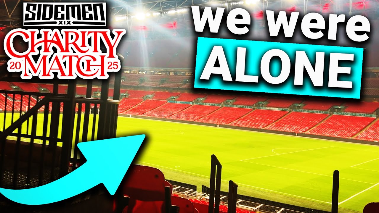 TRAPPED Inside Wembley Stadium After Sidemen Charity Match!