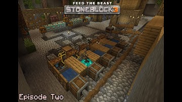 Stoneblock 3 epsiode 2 Automatic Resource Farm!