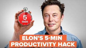 The Elon Musk 5-Minute Productivity System