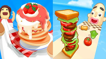Ultimate Food Stack: Pancake Run & Sandwich Runner Gameplay Walkthrough (Android iOS)