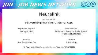 Job News Show 13 | Top 10 computer science internships Jobs | 2026-09-07 screenshot 2