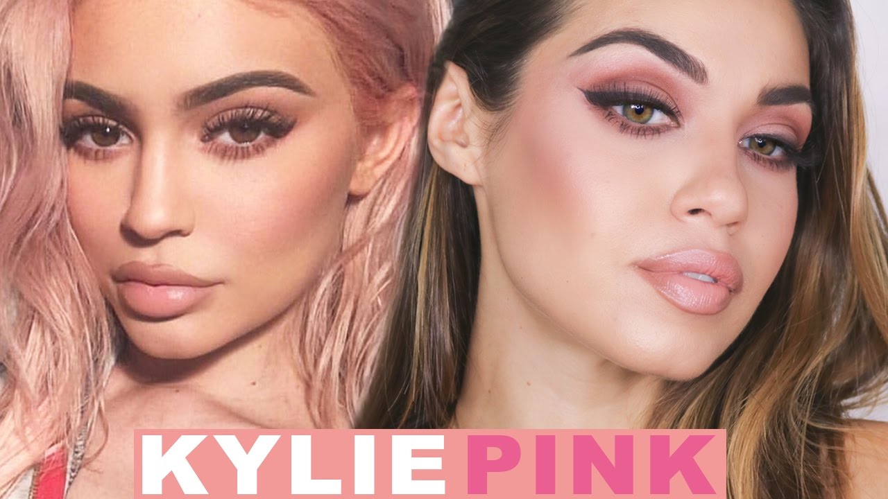 Kylie Jenner Pink Makeup Nude Makeup Tutorial Eman YouTube