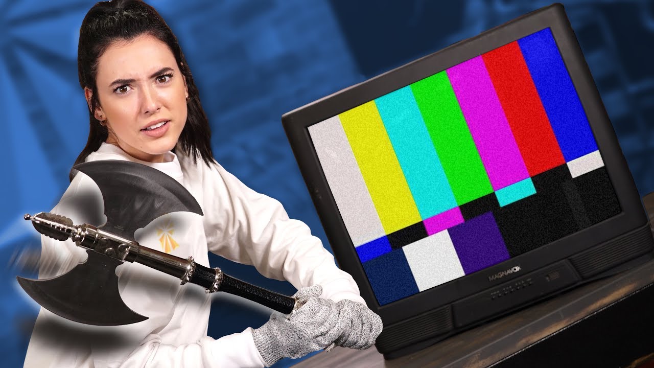 Thrift Store TV VS Battle Axe! YouTube