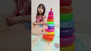 BELAJAR WARNA DAH HURUF  #belajar #happykids #warna #lucu  #anak #cantik