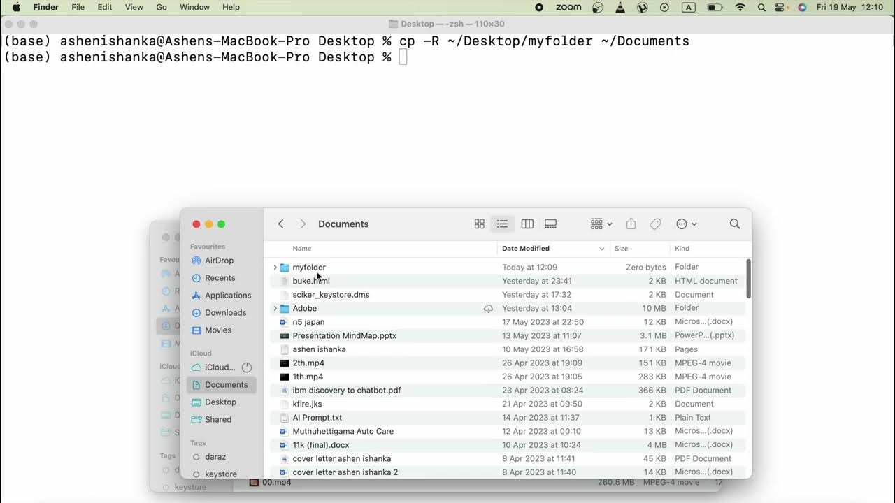 how-to-copy-a-folder-to-a-another-destination-using-the-terminal-youtube