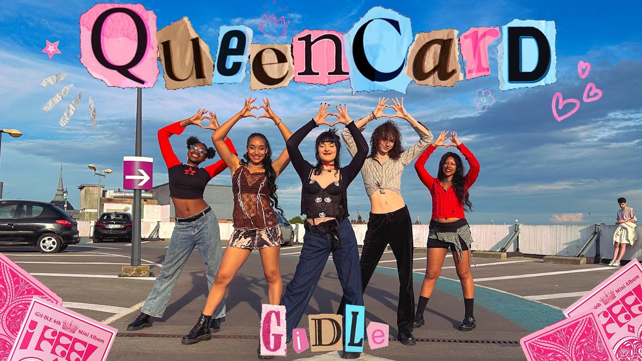 Queen card g. Queencard Gidle обложка. Queen Card Gidle обложка. G Idle logo. G Idle Queencard фото.