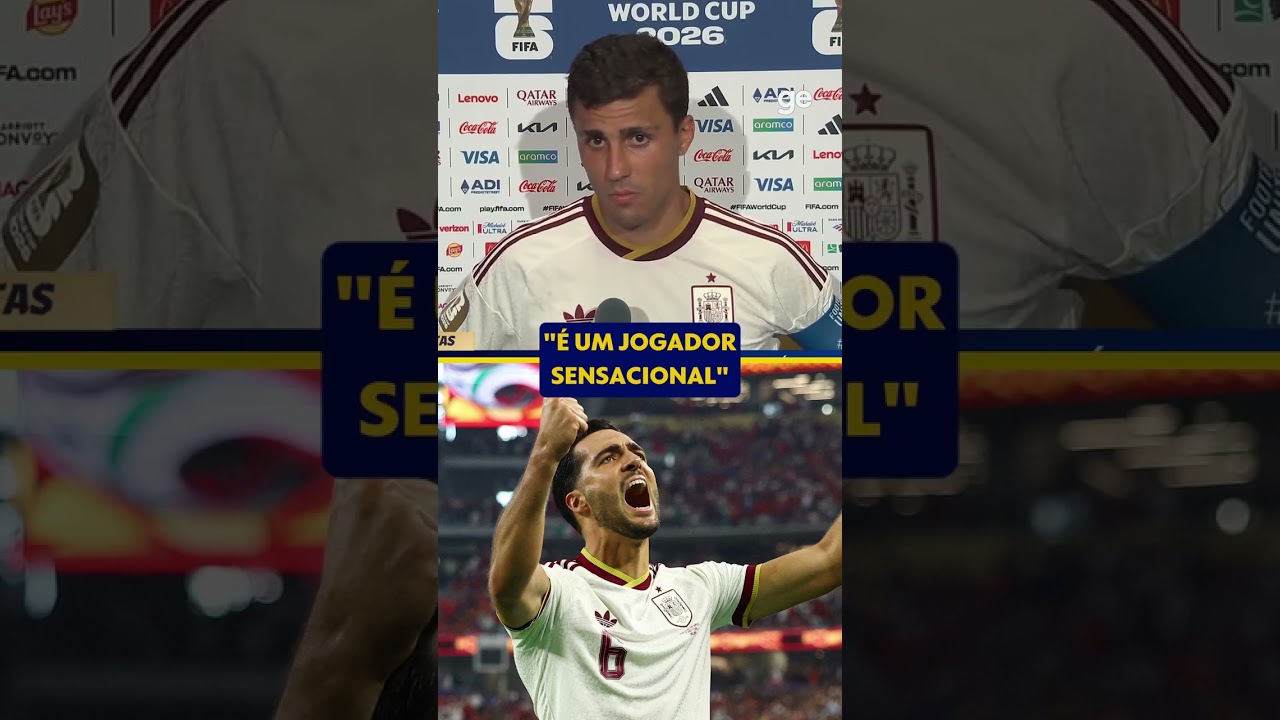 RODRI: "É UM JOGADOR SENSACIONAL" | #shorts | Copa do Mundo 2026 | ge.globo