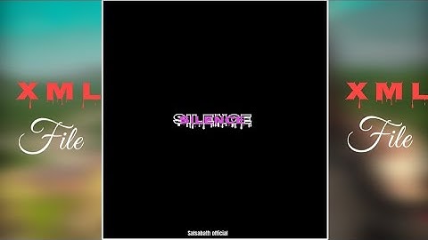 New English song🎵🎵 Silence 💗❣️xml file💗