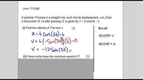 TKMaths O Level Add Maths Kinematicstrig  func  J17 12 q5